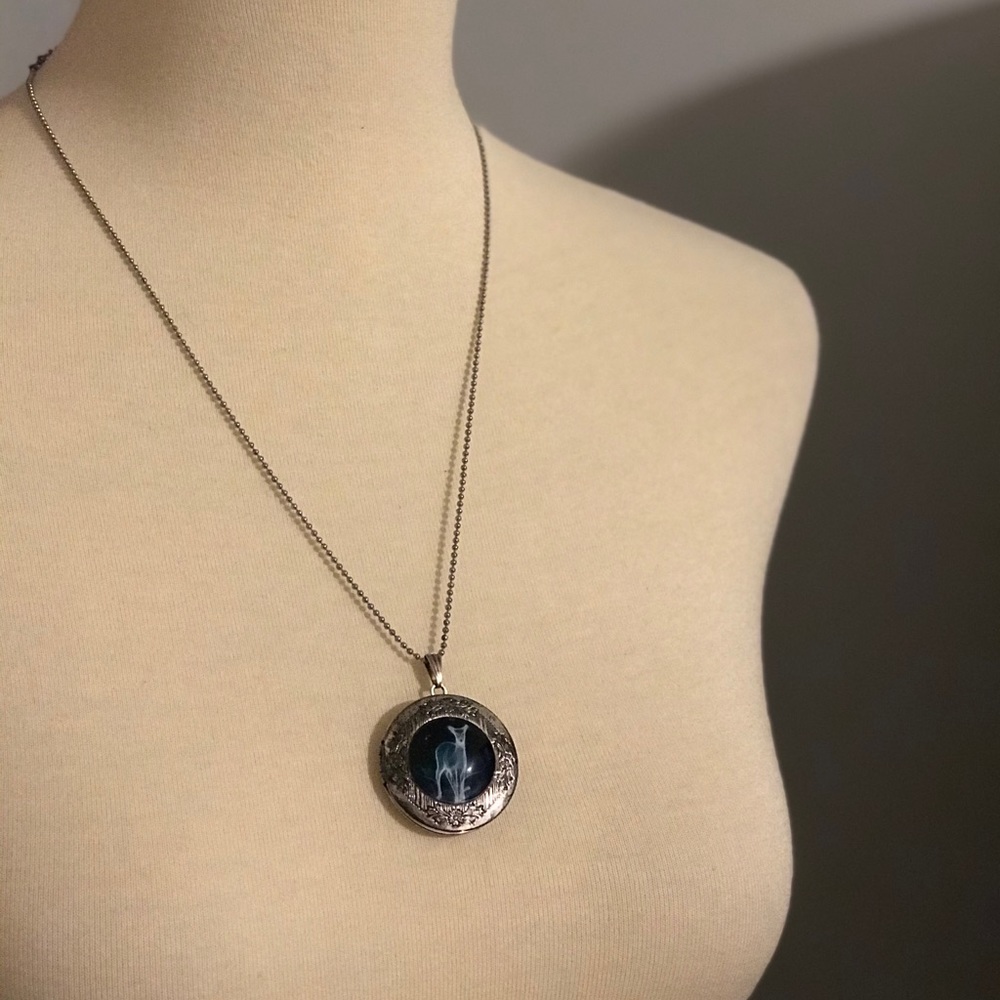 Harry Potter Doe Patronus Charm Locket Necklace